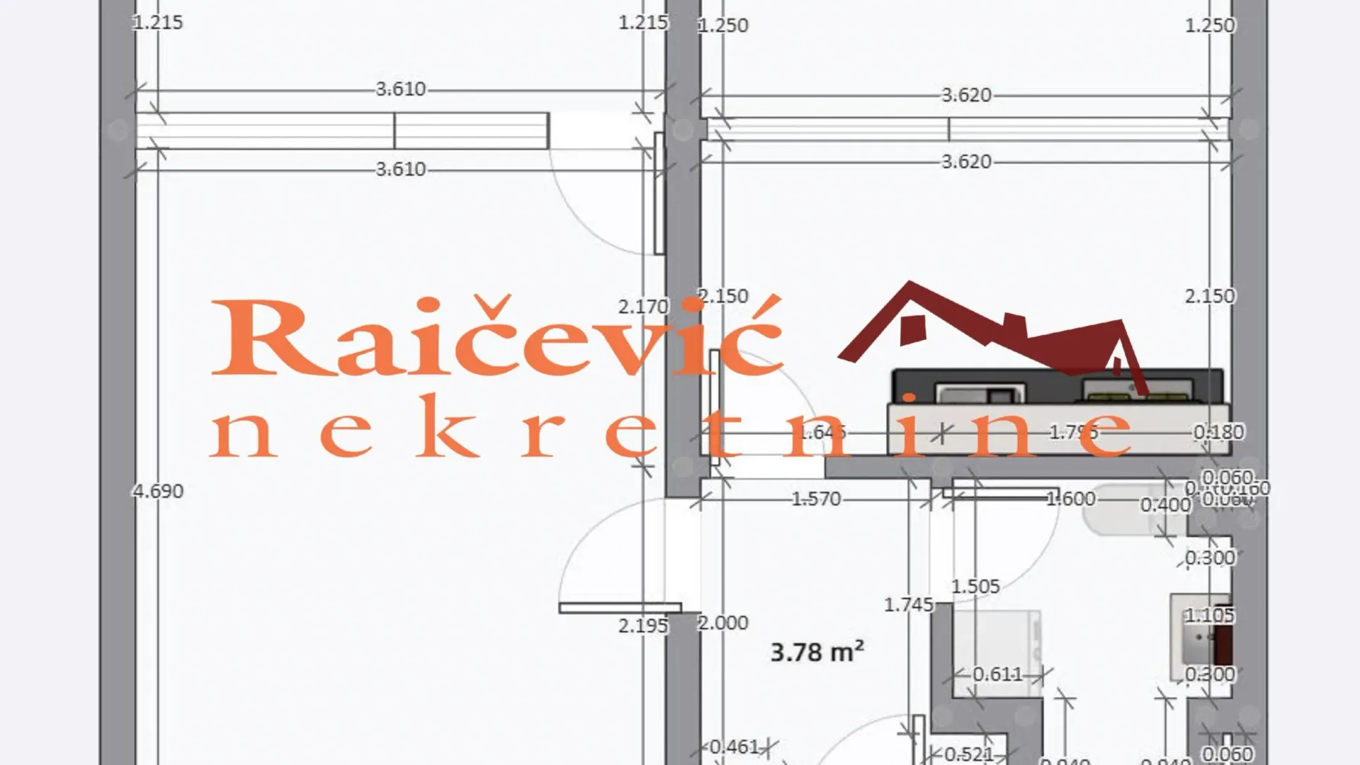 Prodaja, jednosoban stan, 41m², Novi Beograd Sve Podlokacije, Beograd
