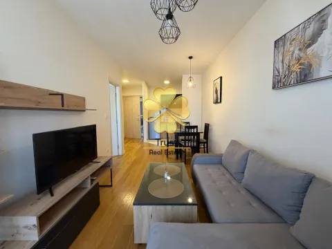 Modern living room with a sofa and TV unit. - image 3