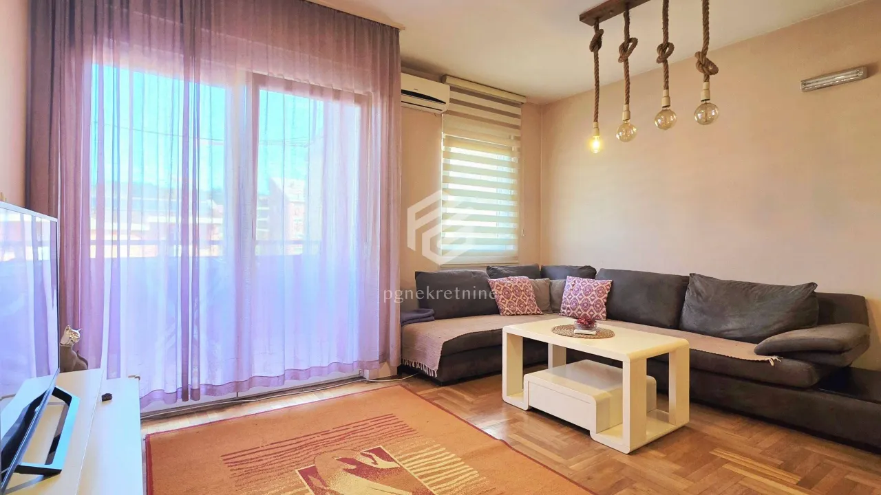 Izdavanje, jednosoban stan, 43m², Zabjelo, Podgorica