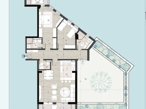 Prodaja, dvosoban stan, 83m², Centar, Bar - image 3