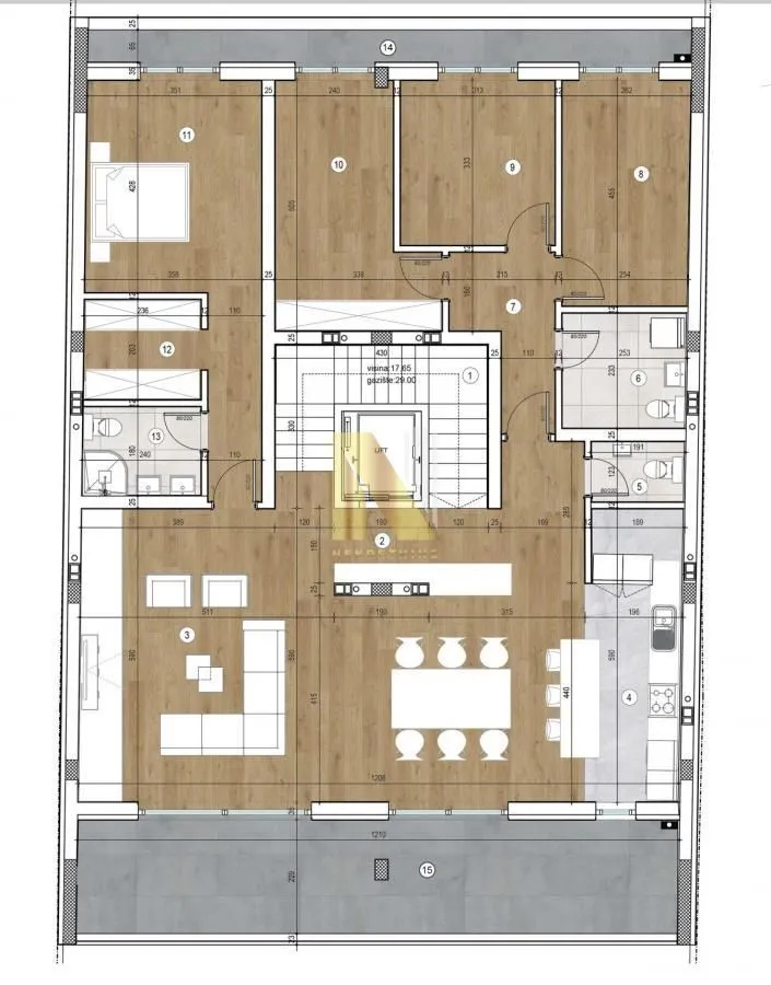 Prodaja, stan, 221m², Bulevar patrijarha Pavla, Novi Sad Sve Podlokacije