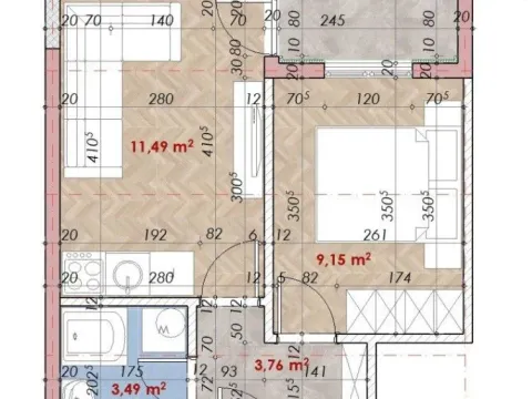 One Bedroom Apartment for Sale, 33m2, Nikšić One Bedroom Apartment for Sale, 33m2, Nikšić