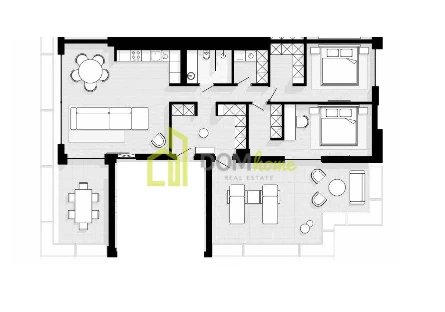 Sale, two bedroom apartment, 138m², Sveti Stefan, Budva