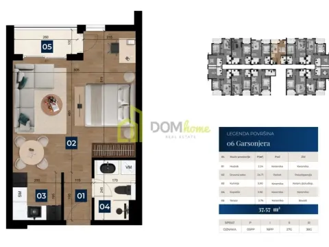 Prodaja, garsonjera, 37m², Zabjelo, Podgorica - image 2