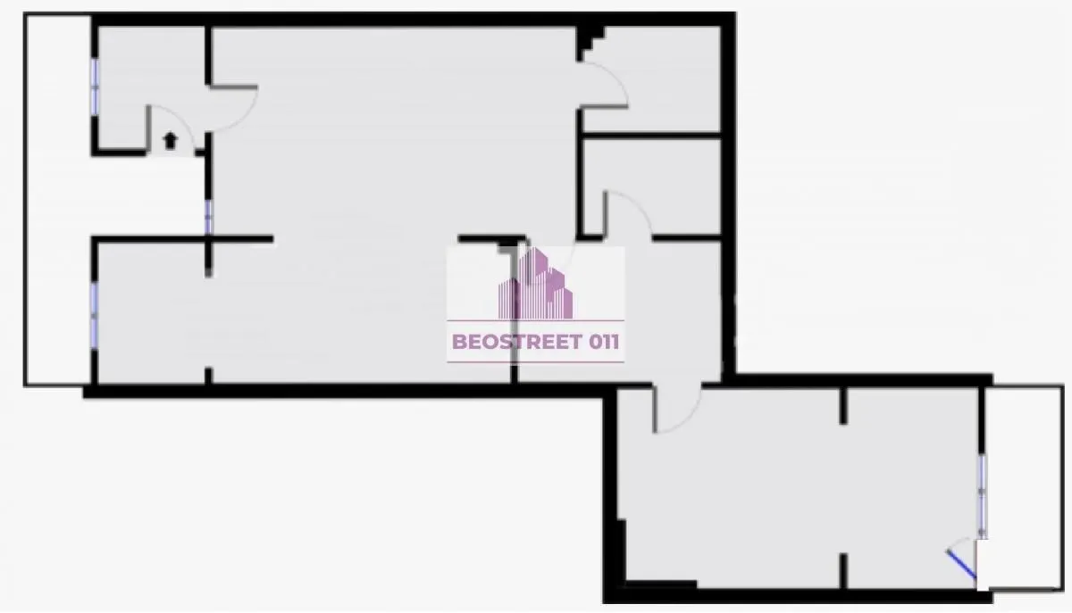 Prodaja, dvosoban stan, 73m², Senjak, Beograd