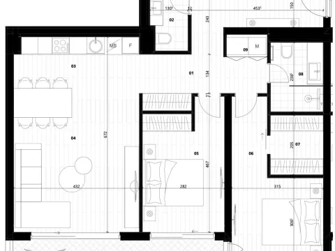 Prodaja, dvosoban stan, 8696m², Mrčevac, Tivat - image 3