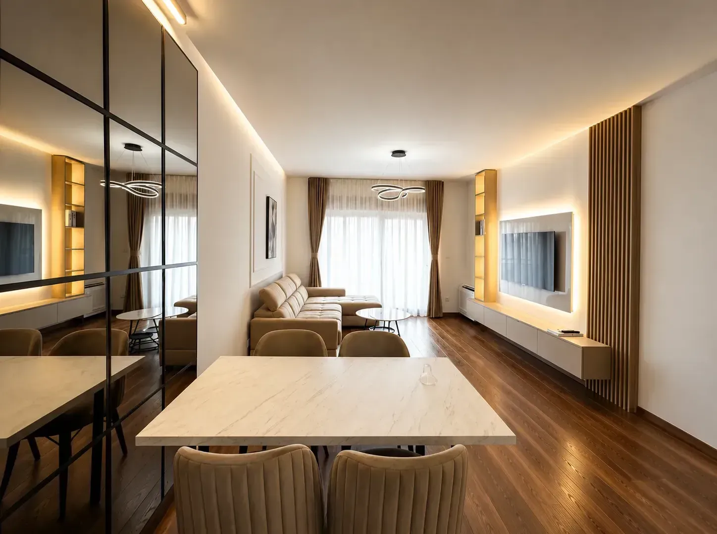 Rent, two bedroom apartment, 72m², Master Kvart, Podgorica