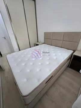 Furnished bedroom with a double bed and a fitted wardrobe. - image 5