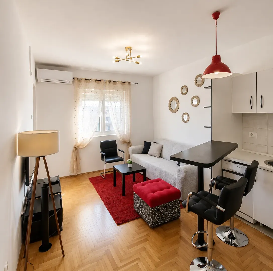 Rent, one bedroom apartment, 43m², Tuški Put, Podgorica