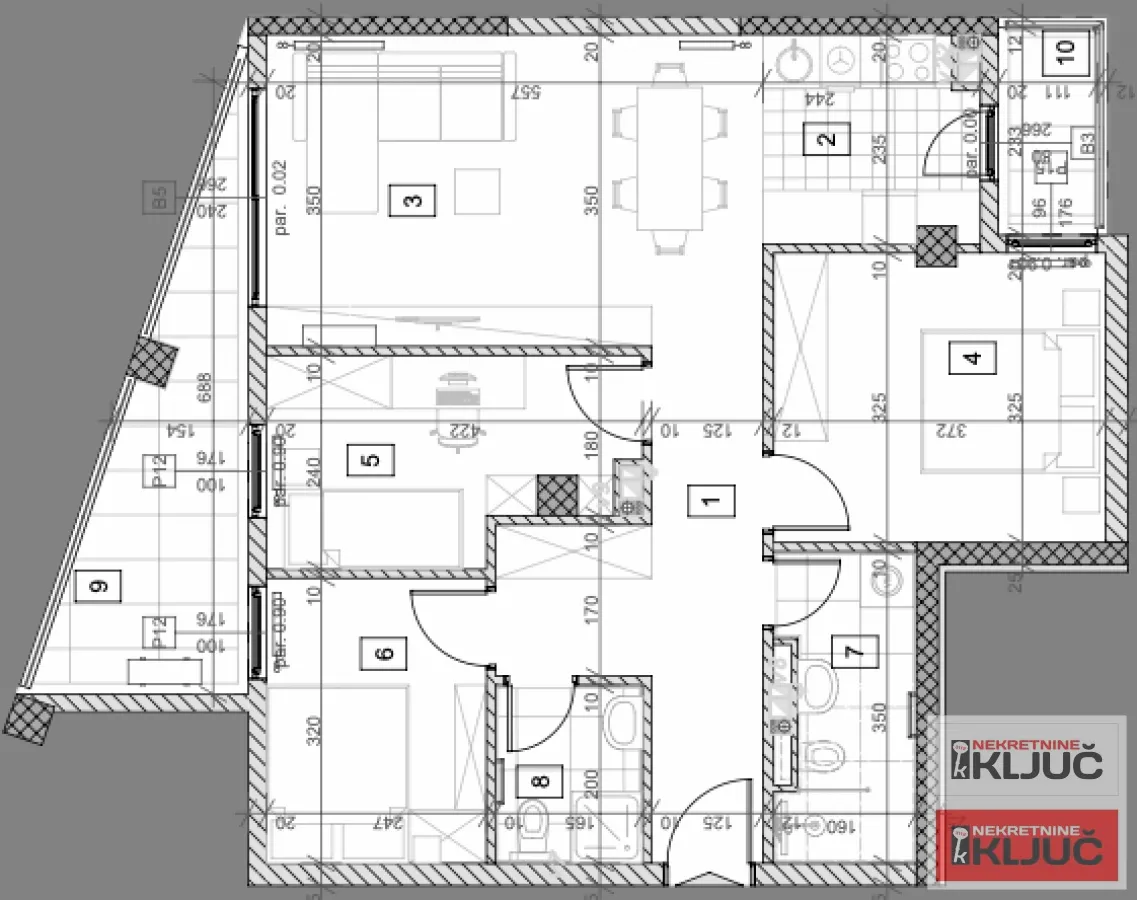 Sale, four bedroom apartment, 80m², Salajka, Novi Sad Sve Podlokacije