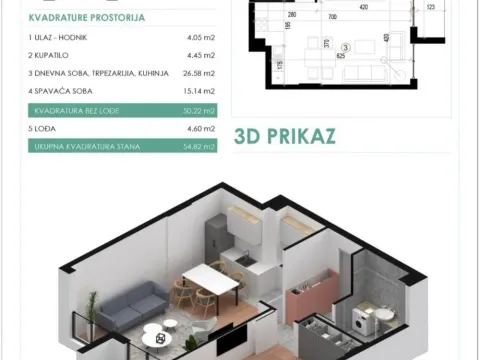Prodaja, dvosoban stan, 55m², Cvetanova Ćuprija, Zvezdara Sve Podlokacije - image 8