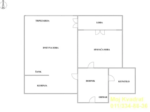 Sale, one bedroom apartment, 49m², Novi Beograd Blok 70, Novi Beograd Sve Podlokacije - image 14