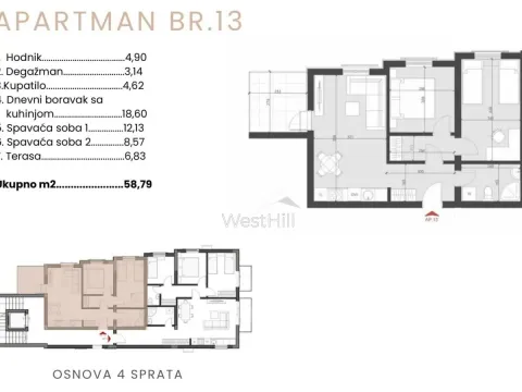 Sale, one bedroom apartment, 35m², Bečići, Budva - image 15
