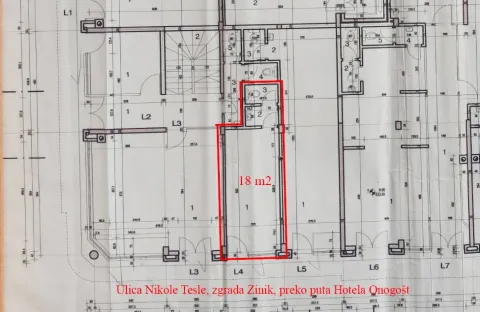 Architectural floor plan with marked area. - image 3
