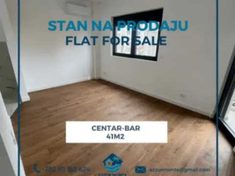 One Bedroom Apartment for Sale, 41m2, Centar, Bar One Bedroom Apartment for Sale, 41m2, Centar, Bar