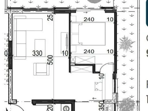 Prodaja, jednosoban stan, 37m², Radanovići, Kotor - image 3