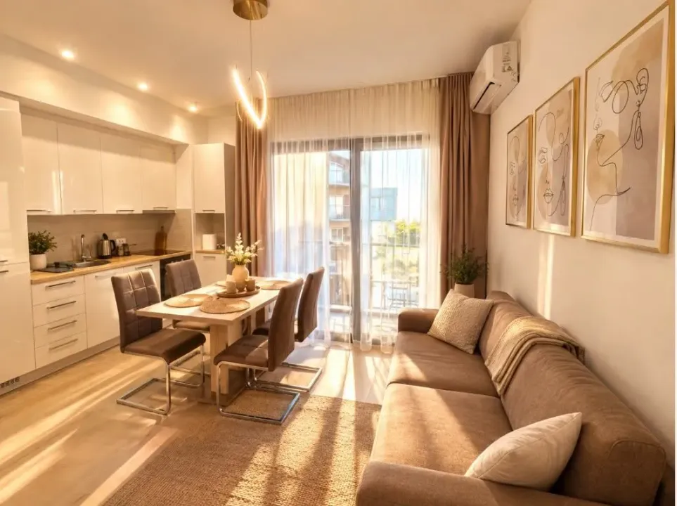 Rent, one bedroom apartment, 47m², Kalimanj, Tivat