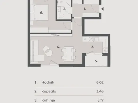 Sale, one bedroom apartment, 51m², Dumidran, Tivat - image 4