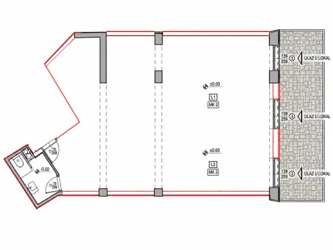 Rent, office space, 200m², Centar, Budva - Floor plan - image 12