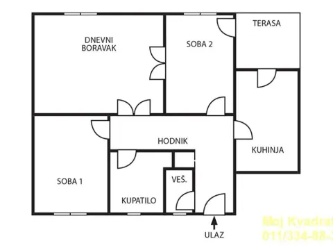 Prodaja, dvosoban stan, 57m², Savski Venac, Beograd - image 11