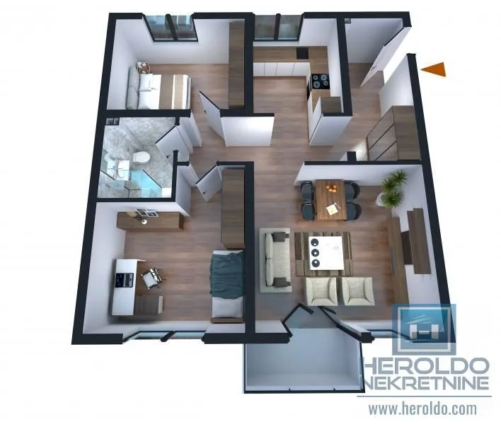 Prodaja, trosoban stan, 80m², Centar, Jagodina
