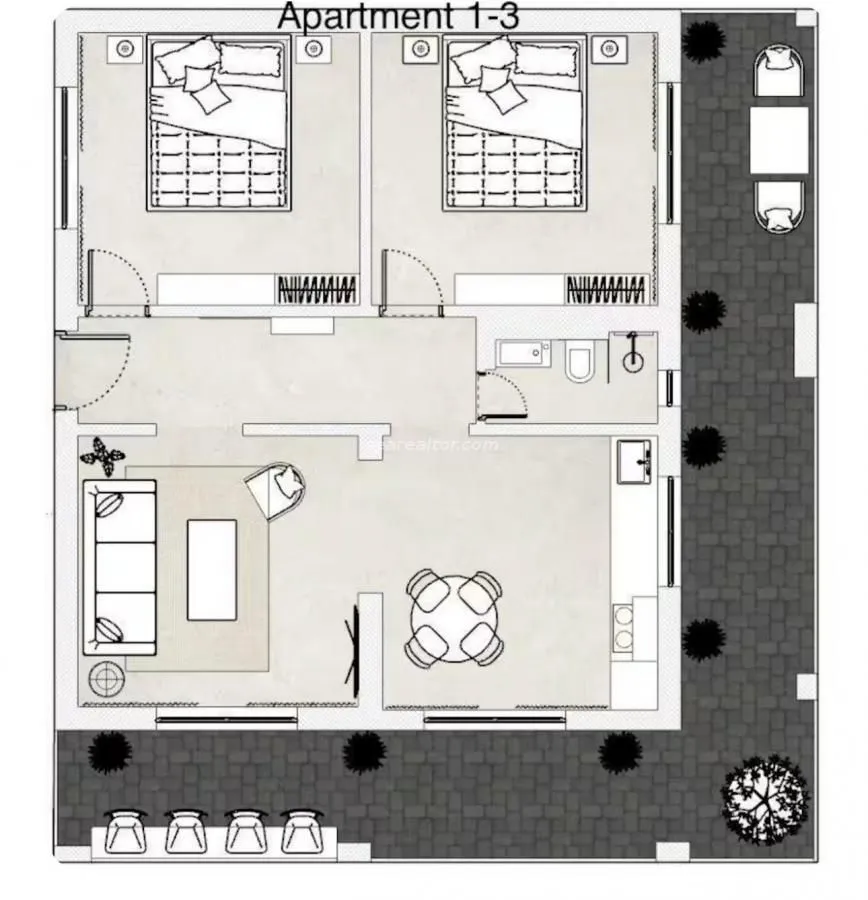 Prodaja, dvosoban stan, 98m², Tivat, Crna Gora