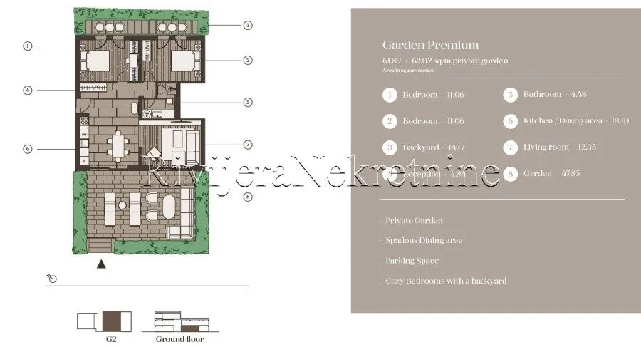 Prodaja, stan, 41m², Tivat, Crna Gora
