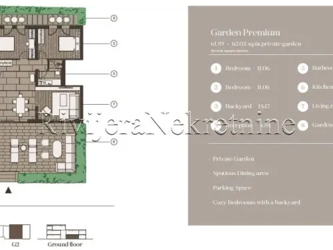 Sale, apartment, 41m², Tivat, Crna Gora - image 3