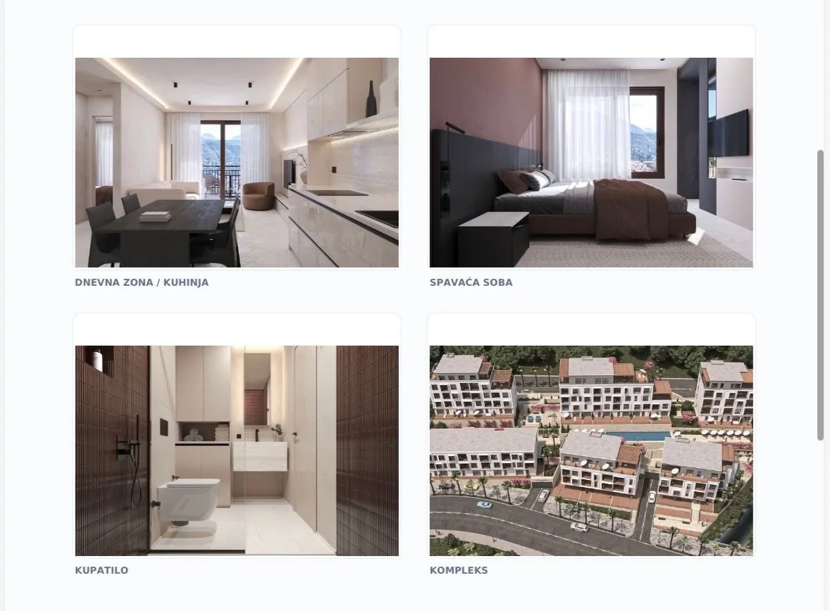 Prodaja, jednosoban stan, 44m², Tivat, Crna Gora