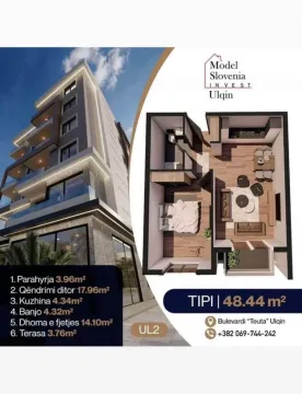 Prodaja, dvosoban stan, 60m², Velika Plaža, Ulcinj - image 3