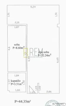 Sale, one bedroom apartment, 44m², Centar, Budva - image 13