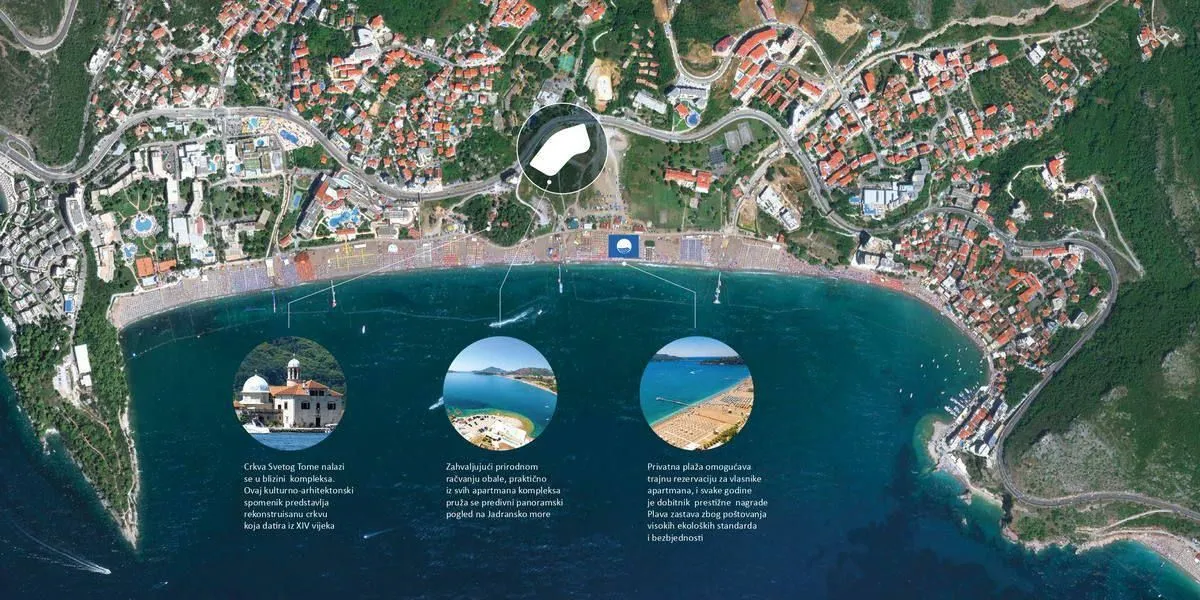 Sale, two bedroom apartment, 116m², Bečići, Budva