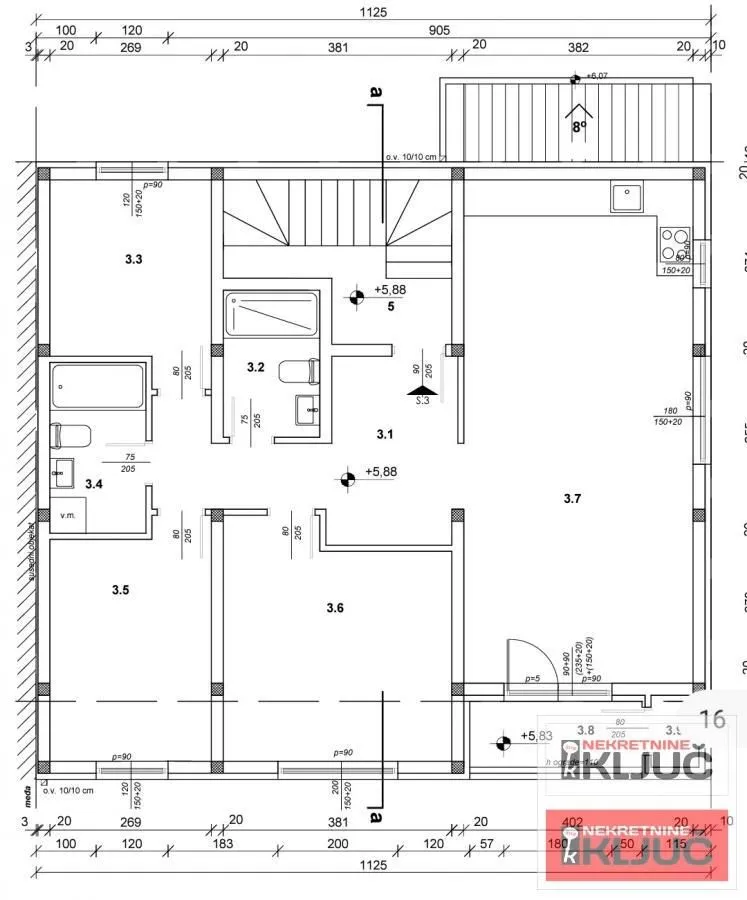 Sale, four bedroom apartment, 89m², Klisa, Novi Sad Sve Podlokacije