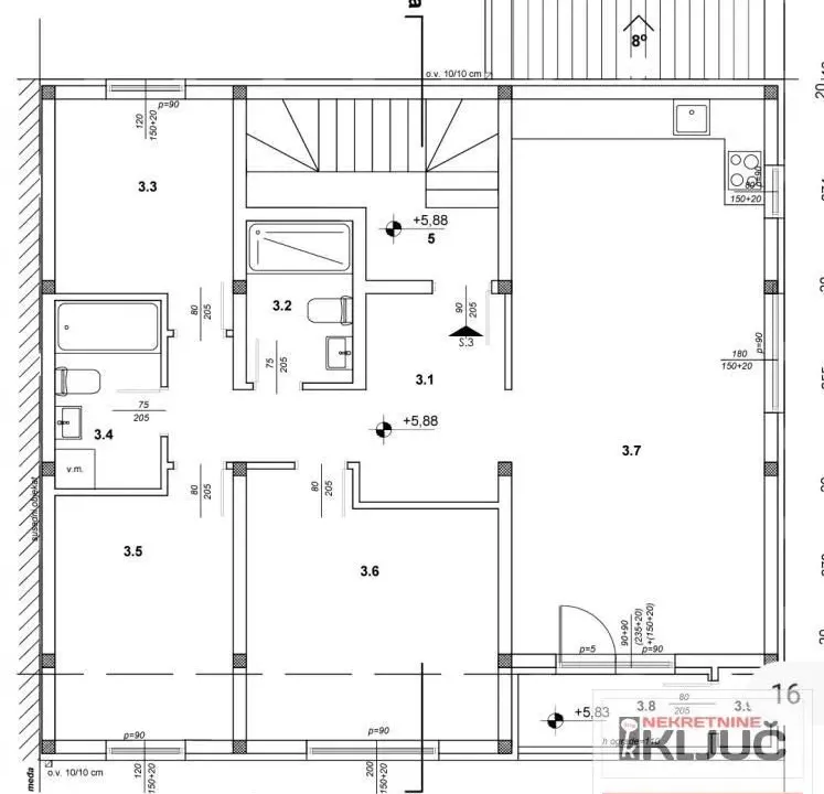Sale, four bedroom apartment, 89m², Klisa, Novi Sad Sve Podlokacije