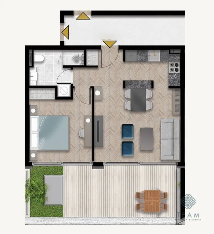 Prodaja, jednosoban stan, 66m², Porto Montenegro, Tivat