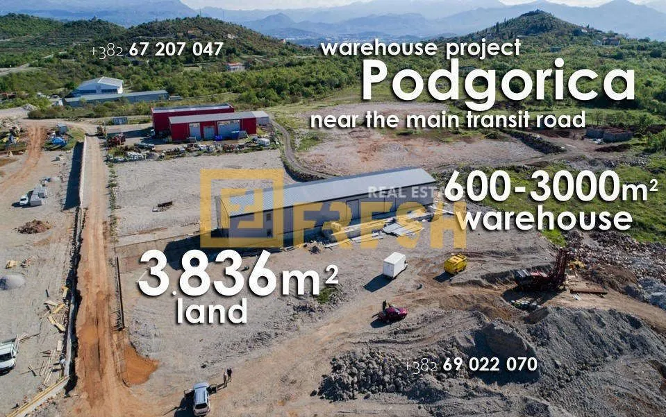 Prodaja, poslovni prostor, 600m², Kokoti, Podgorica