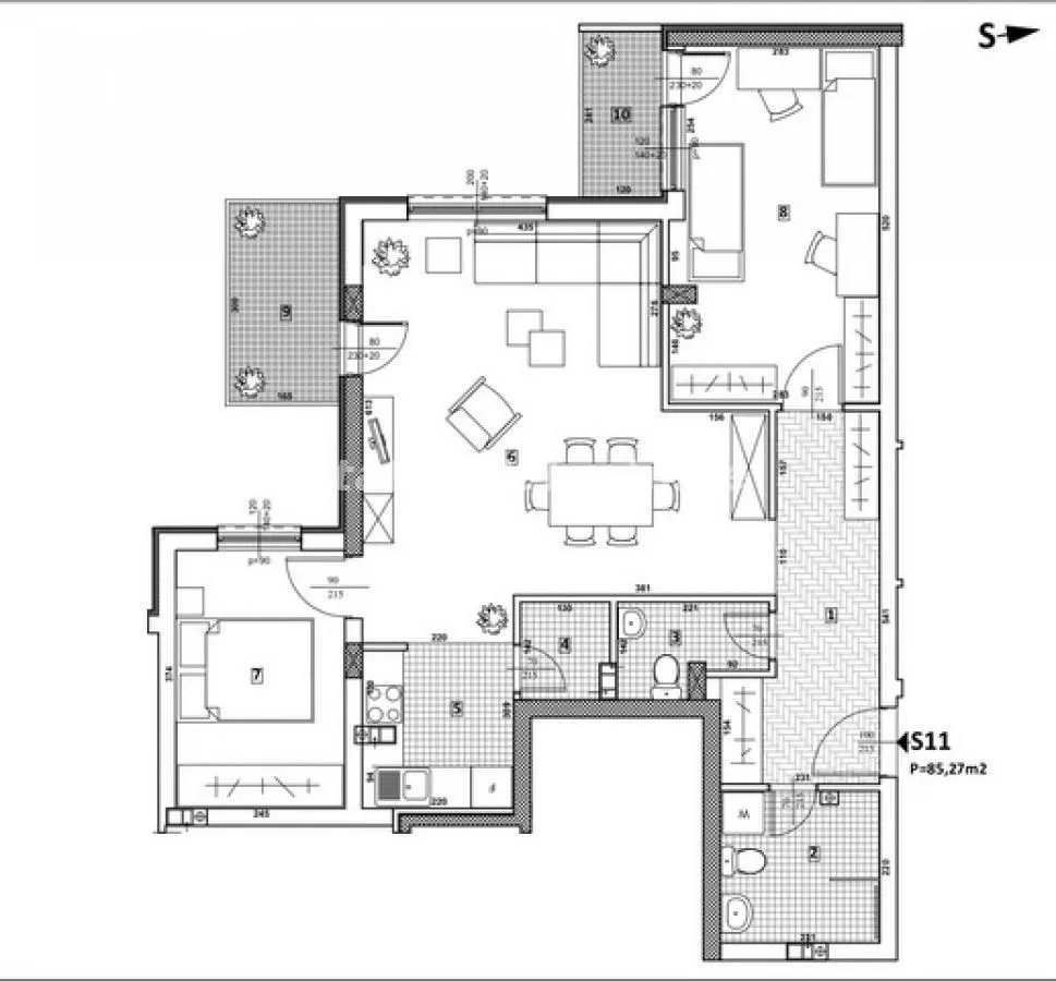 Prodaja, trosoban stan, 85m², Telep, Novi Sad Sve Podlokacije
