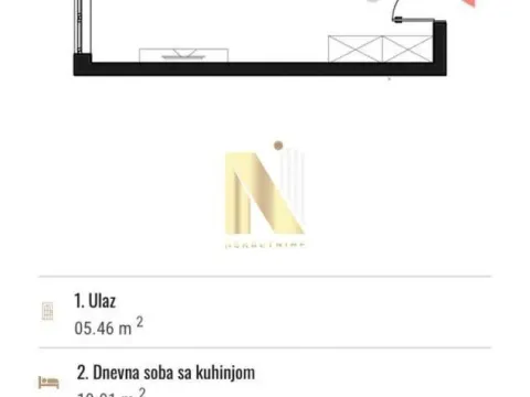 Sale, studio apartment, 29m², Telep, Novi Sad Sve Podlokacije
