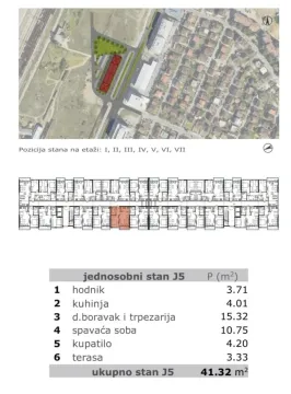 Sale, one bedroom apartment, 41m², Stari Aerodrom, Podgorica - image 3