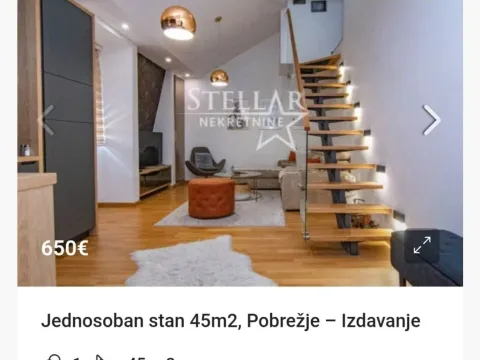 Rent, one bedroom apartment, 45m², Pobrežje, Podgorica - image 2