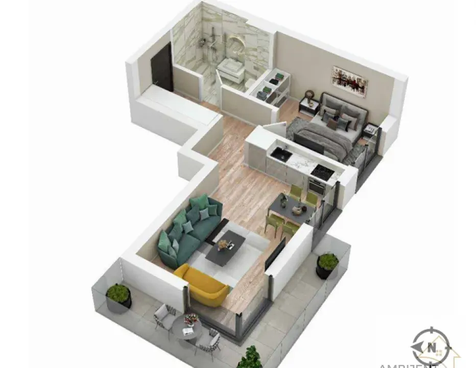 Prodaja, dvosoban stan, 56m², Centar Sve Podlokacije, Beograd