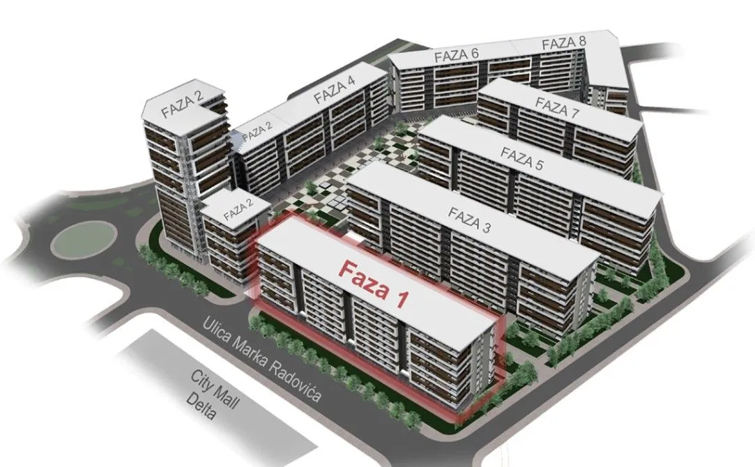 Izdavanje, stan, 53m², 1 maj, Podgorica