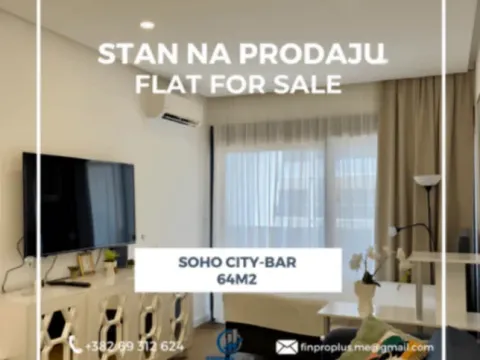 Prodaja, jednosoban stan, 64m2, Soho City, Bar Prodaja, jednosoban stan, 64m2, Soho City, Bar
