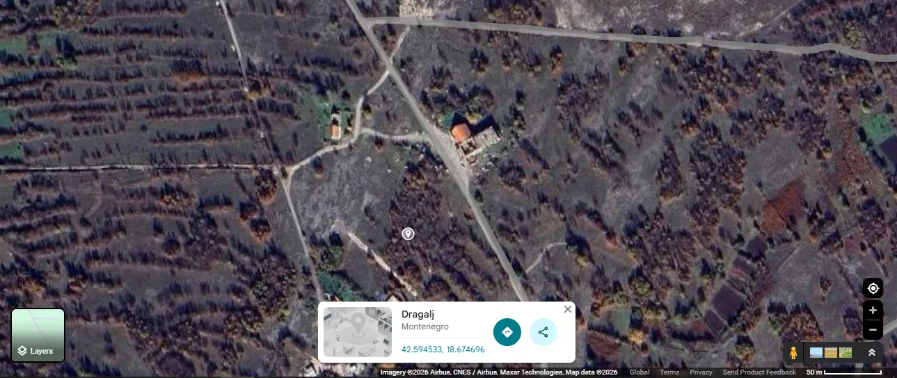 Prodaja, plac, 3747m², Dragalj, Kotor