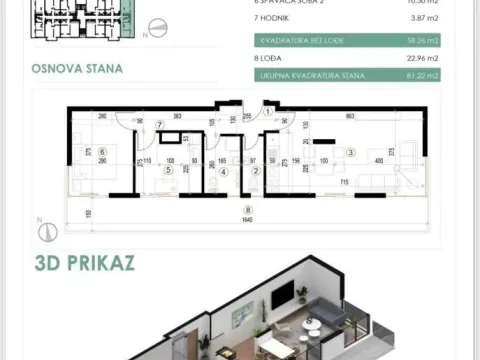 Stan in Cvetanova Ćuprija