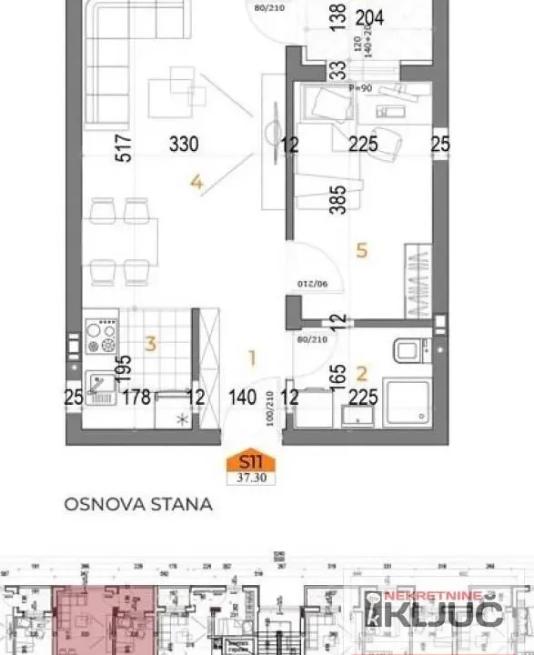 Prodaja, jednosoban stan, 38m², Bulevar patrijarha Pavla, Novi Sad Sve Podlokacije