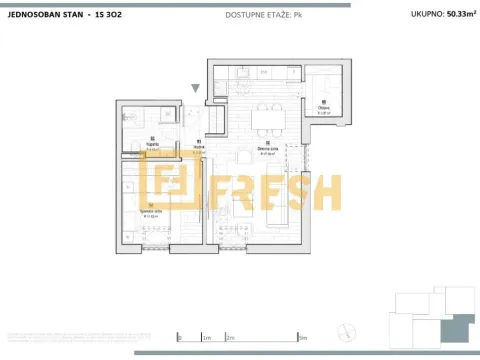 Prodaja, jednosoban stan, 50m², Kolašin, Crna Gora - image 9