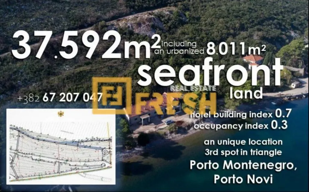 Prodaja, plac, 37592m², Tivat, Crna Gora