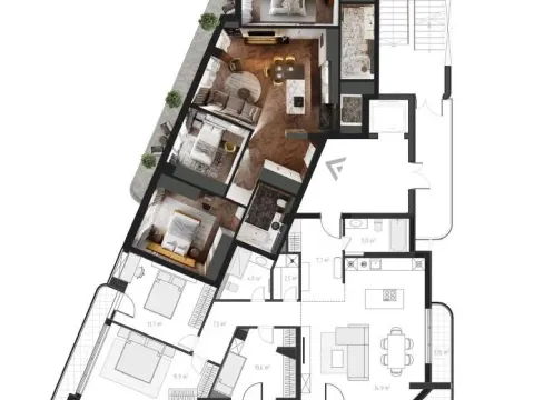 Sale, three bedroom apartment, 103m², Bar, Crna Gora - image 2