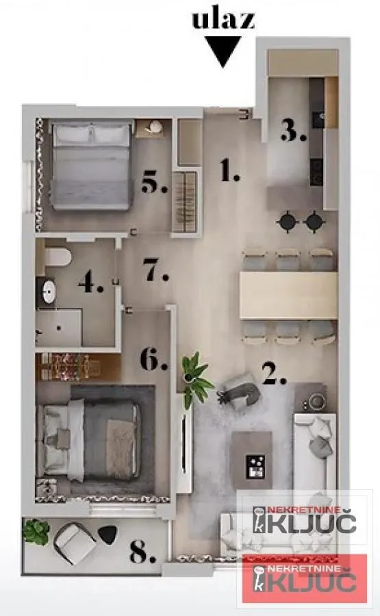 Prodaja, trosoban stan, 58m², Adice, Novi Sad Sve Podlokacije